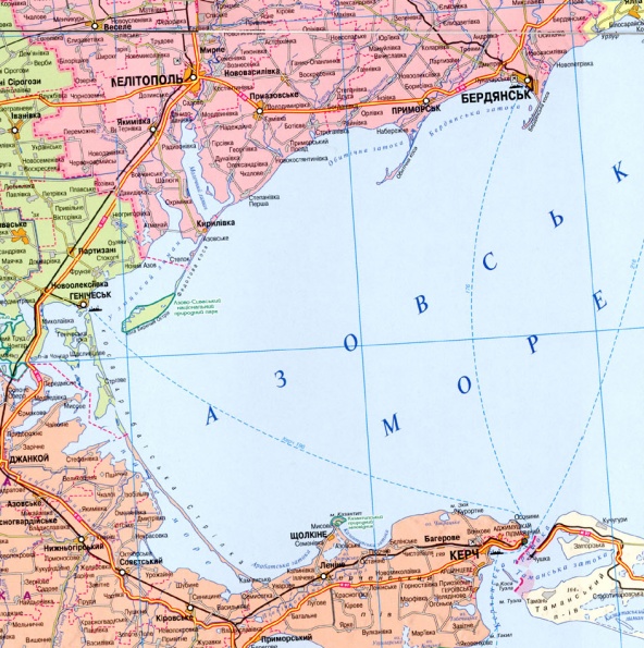 Карта глубин азовского моря подробная