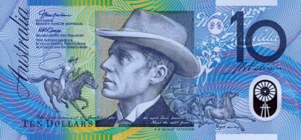 10 австралийских долларов, деньги Австралия