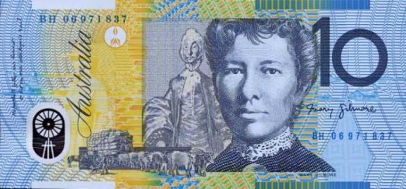 10 австралийских долларов, деньги Австралия