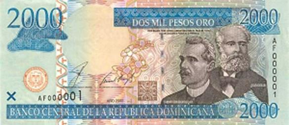 2000 доминиканских песо, деньги Доминикана