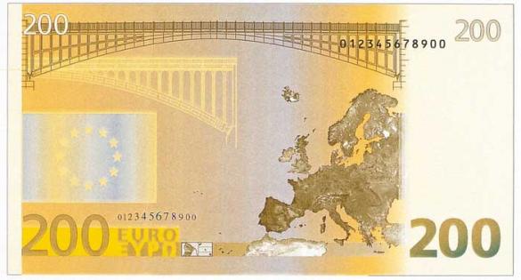200 евро, деньги Словения