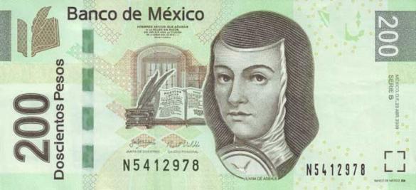 200 мексиканских песо, деньги Мексика