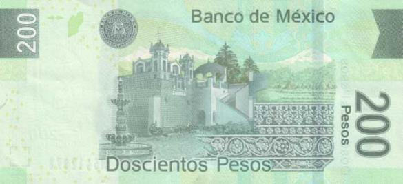 200 мексиканских песо, деньги Мексика