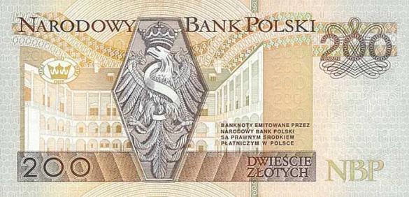 200 польских злотых, деньги Польша