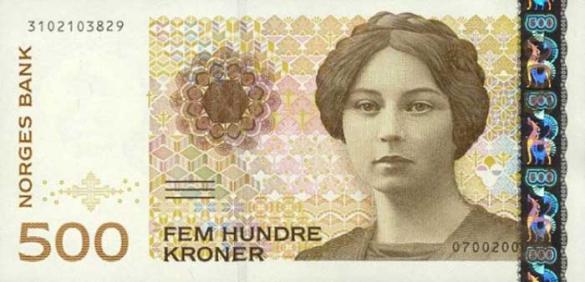 500 норвежских крон, деньги Норвегия