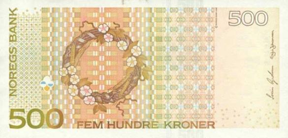 500 норвежских крон, деньги Норвегия