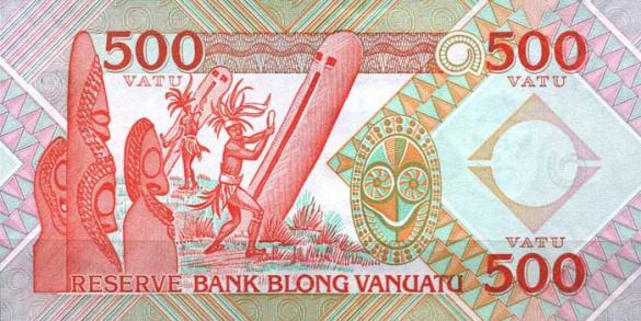 500 вануатских вату, деньги Вануату