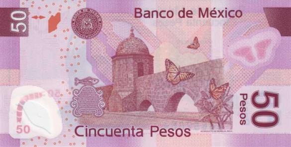 50 мексиканских песо, деньги Мексика