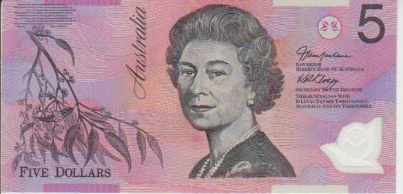 5 австралийских долларов, деньги Австралия