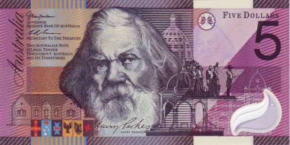 5 австралийских долларов (памятная 2001 г.в.), деньги Австралия